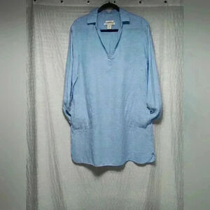 C&C California 💯 Linen Long Sleeve mini dress. Ladies size L